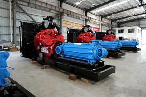 Bomba Multietapa Horizontal con Motor Cummins |   Bomba de Agua de Alta Presión para Alimentación de Calderas / Petróleo Crudo / Minería - Product Image 2