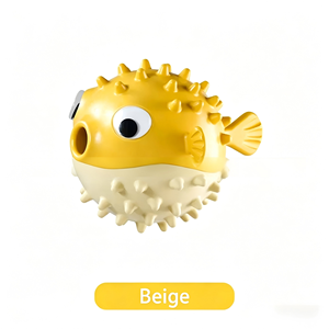 Jouet à mâcher pour <span class=keywords><strong>chien</strong></span> en TPR de qualité alimentaire, forme de poisson-bouffant, indestructible, distributeur de friandises, haute résilience, nettoyage des dents, dessin animé classique - Product Image 5