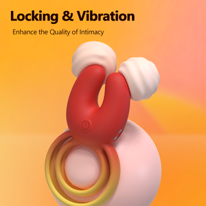 2-in-1 tepelklem cockring vibrerende tepelklem mannelijke beste cockrings cockring voor koppels - Product Image 3