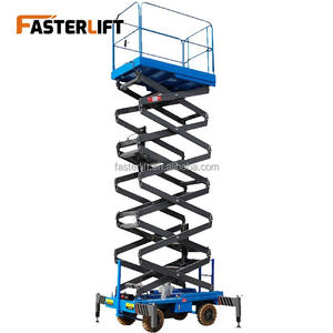 Platform Kerja Udara Hidrolik Elektro dengan Kapasitas Angkat 500kg, Terbuat dari Baja Paduan, Dilengkapi Dongkrak Hidrolik, Standar CE ISO - Product Image 1