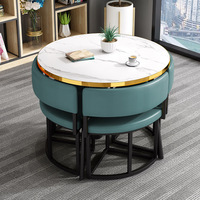 Table basse moderne, chaises, tables de loisirs, sièges de réception de bureau, petites tables pour usage domestique/locatif, bureaux de réception portables
