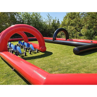 Terrain de course gonflable hermétique pour voitures pare-chocs, arène gonflable de balles de course pour les entreprises