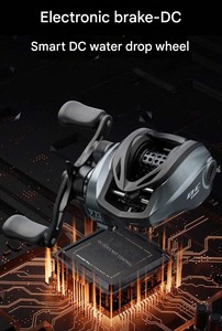 <span class=keywords><strong>Moulinet</strong></span> de pêche à lancer DC en métal et nylon avec frein électronique, anti-explosion de ligne, pour lancer longue distance - Product Image 2
