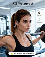 Auriculares Inalámbricos de Conducción Ósea DG08C para Senderismo y Ciclismo con Certificación CE Rohs IPX5, Auriculares Deportivos Bluetooth Resistentes al Agua