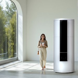 Chauffe-eau thermodynamique monobloc intégré 100L, autoportant, avec contrôle Wi-Fi, boîtier en acier inoxydable, R290, haute efficacité - Product Image 2