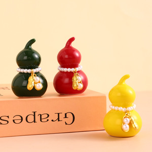 Nuevos Adornos Creativos de Escritorio Pequeños con Forma de Calabaza Fulu de la Suerte de Jingdezhen - Product Image 4