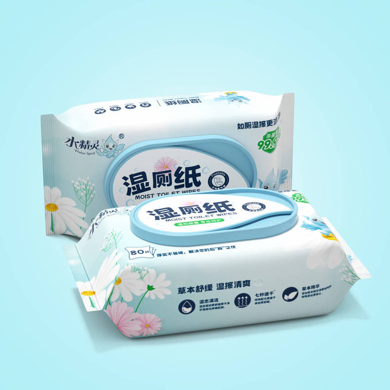 Moist Toilet Paper Flushable Wet Wipes