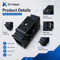 Nouveau support de montage arrière du moteur SY NAKAI 1001-04194 (OE 100104194) Métal+Caoutchouc pour accessoires de bus Higer