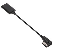 Câble adaptateur audio récepteur AUX Module bleu-dent de voiture noire pour AUDI Mercedes Benz AMI MMI Q5 A5 A7 R7 S5 Q7 A6L A8L A4L