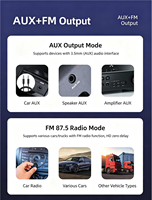 Adaptateur audio sans fil 5.3 pour voiture, écran LED, émetteur-récepteur AUX FM mains libres