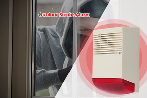 Chất lượng cao 128 dB không thấm nước nhà nhấp nháy Còi báo động nhà máy bán hàng trực tiếp cho bên ngoài hệ thống báo động - Product Image 6