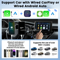 Adaptateur vidéo Carlinkit Factory Tbox S2p 4G 64 Go avec carte TF 512 Go, CarPlay sans fil, Android Auto, CarPlay avec YouTube, Netflix, TK