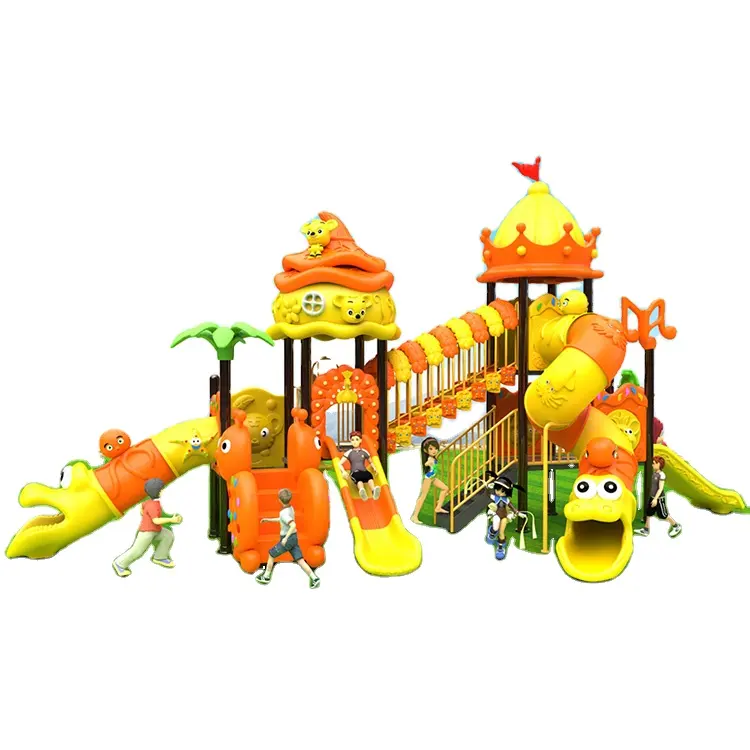 Factory Price Children Outdoor Play Equipment Kids Gym Playground Slide Sets Outdoor Amusement Park