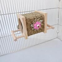 Nouveau tunnel en bois créatif pour perroquets, tube de forage, plateforme de cage à oiseaux, jouet à mâcher et à jouer
