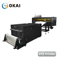 Machine d'impression de T-shirts DTF OKAI A1 24 pouces Imprimante DTF 60cm avec double tête i1600
