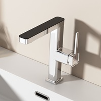 Robinet de lavabo de salle de bain en cuivre massif avec douchette extractible pour eau chaude et froide, robinet de lavage domestique