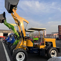 Mini cargadoras de ruedas de bajo precio de fábrica de China con accesorio Tractor de cargador frontal de 5000 Kg