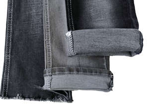 Rollos flameados de poliéster spandex de algodón de alta calidad de tela vaquera para jeans <span class=keywords><strong>y</strong></span> pantalones fabricante en China - Product Image 6