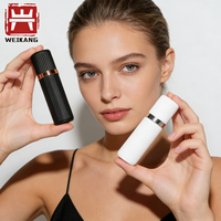 Flacon vaporisateur de parfum vide rechargeable 5ml 10ml avec capuchon magnétique, portable, mini, blanc mat, en plastique PCR et verre