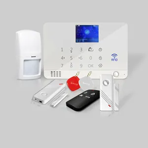 Original Supplier Tuya WIFI GSM wireless House Burglar Alarm Home Security Alarm System