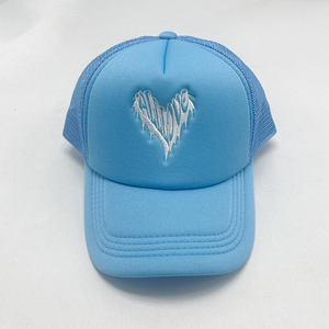 Berretto da camionista a 5 pannelli in tinta unita all'ingrosso cappello da camionista in schiuma Premium con stampa - Product Image 5
