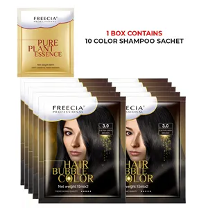 Zwarte Haarkleur Shampoo Instant Haarverf Voor Mannen Vrouwen Zwarte Kleur Met Natuurlijke Ingrediënten