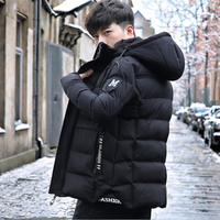Blouson matelassé décontracté pour homme 2024, chaud et respirant, avec capuche, col montant, fermeture éclair, en tissu peigné, pour l'extérieur