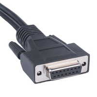 Cable DB15 Pin convertidor de 9 pines arnés de cableado de 6 pines Cable de diagnóstico de motor de camión Material de aislamiento de goma para electrónica