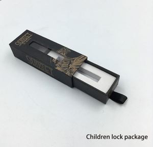 Custom Printed Child Resistant Rolled Storage Box 0.5-1ml Child Resistant Packaging Box With <b>Window</b> Rigid Box - Product Image 5