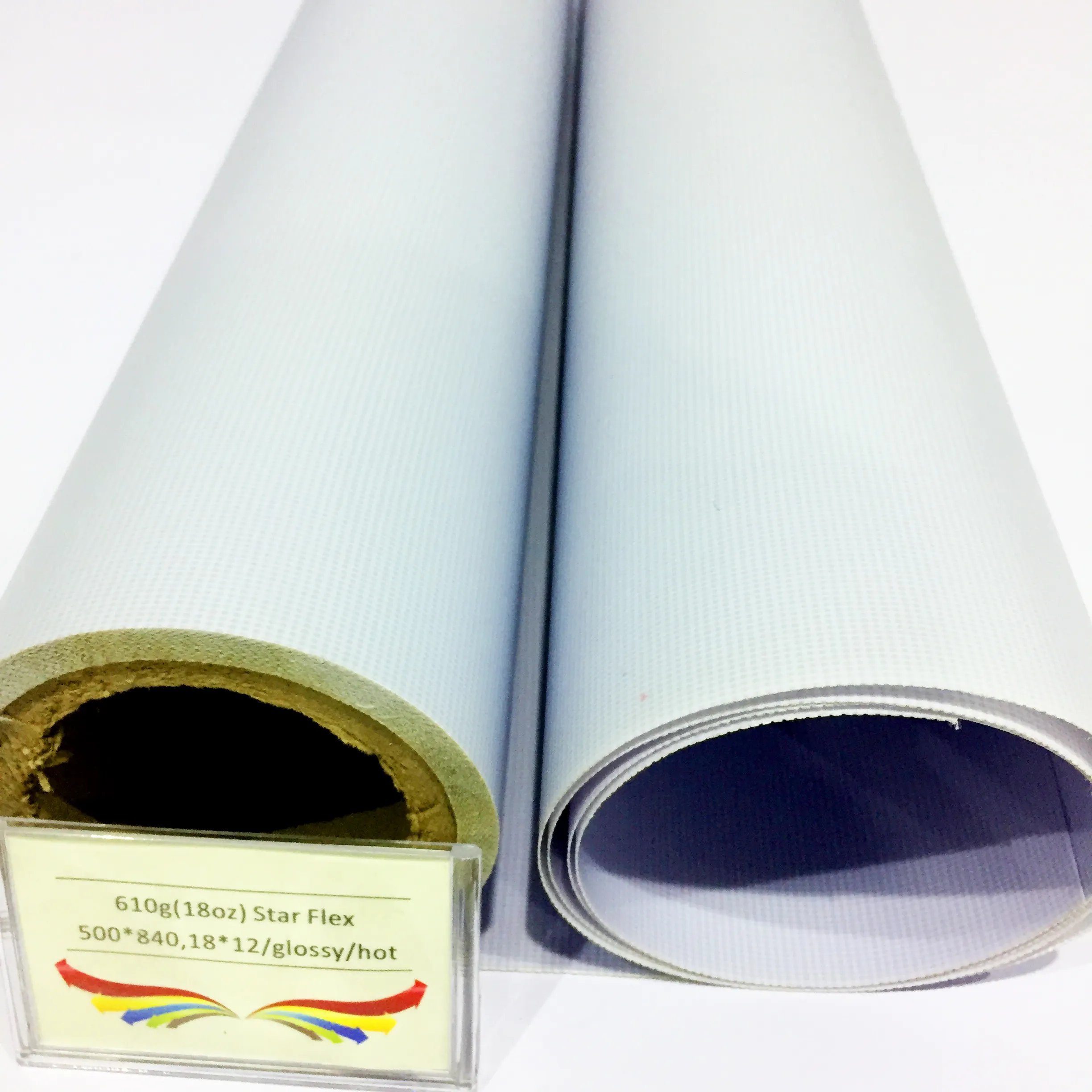 फैक्टरी कीमत अच्छी गुणवत्ता शिल्प कागज पैकिंग रोल में पीवीसी फ्लेक्स बैनर मुद्रण vinyl SAV पीवीसी बैनर मुद्रण