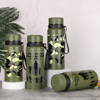BORGE 600ml/800ml Bouilloire en acier inoxydable isolée pour les sports de plein air, pot de voyage, thermos et gourde sous vide