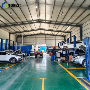Centre de service automobile en acier structurel industriel lourd américain ISO14001, usine commerciale modulaire 100x200 - Product Image 1