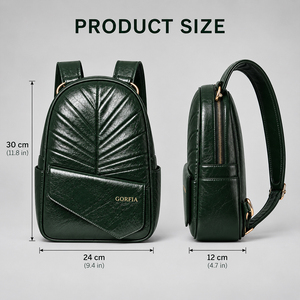Sac à dos pour homme en cuir PU avec motif matelassé personnalisé, logo métallique, sac à dos pour ordinateur portable, sac de voyage pour le travail - Product Image 6