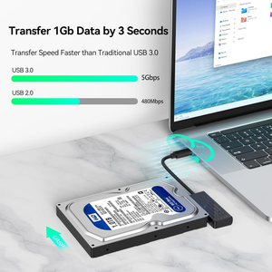 Adaptador SATA a USB C para <span class=keywords><strong>disco</strong></span> <span class=keywords><strong>duro</strong></span> de 2,5 pulgadas, SSD, convertidor tipo C, <span class=keywords><strong>cable</strong></span> <span class=keywords><strong>lector</strong></span> de <span class=keywords><strong>disco</strong></span> <span class=keywords><strong>duro</strong></span> externo SATA III - Product Image 2