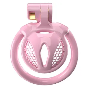 Nuevo Chastity Lock Cobra CB Lock Men's Mini Beehive Cute sexy Rooster Cage SM Juguete sexual para adultos 5 anillos productos para adultos