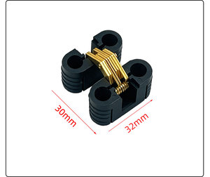 Charnière dissimulée en plastique pour meubles, petite charnière de porte de placard pour cuisine, salle de bain, meubles de rangement - Product Image 4
