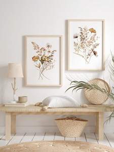 6 pièces ensemble fleurs sauvages <span class=keywords><strong>botanique</strong></span> Floral <span class=keywords><strong>Art</strong></span> peinture aquarelle plante Nature fleur affiche impression sur toile nordique minimaliste mur <span class=keywords><strong>art</strong></span> - Product Image 2