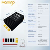 Contrôleur de vitesse électronique sans balais MAXKGO AM32 ESC 5-12S 200A pour drone multirotor, bateau RC, modèle de voiture RC