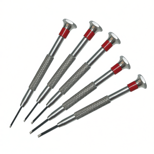 Juego de Destornilladores de Precisión Stanley de 5 Piezas con Mango Metálico y Empuñadura Roja, Kit de Herramientas Profesional - Product Image 2