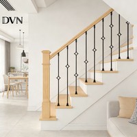 DVN Balustrades en fer forgé pour intérieur, décoration de maison, garde-corps de balcon, balustres d'escalier, résistantes à la rouille