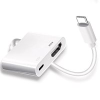 Adaptador USB C a HDTV 4K 60Hz PD 100W, Carga Rápida, Convertidor Multipuerto con Garantía de 12 Meses para iPhone 16 y MacBook Pro