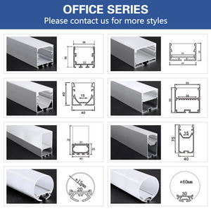 Custom <span class=keywords><strong>LED</strong></span> in lega di alluminio <span class=keywords><strong>profilo</strong></span> luce <span class=keywords><strong>incasso</strong></span> canale diffusore anodizzazione <span class=keywords><strong>soffitto</strong></span> cartongesso bianco nero 1m 2m 3m lunghezze - Product Image 4
