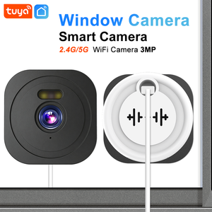 Caméra de fenêtre Tuya 2K QHD, WiFi double bande, caméra IP de sécurité <span class=keywords><strong>ONVIF</strong></span>, détection humaine par IA, installation sans perçage, compatible avec Alexa - Product Image 3