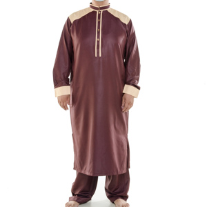 Robe islamique pour homme, vêtement en lin et coton, manches courtes, style classique, pour la prière, Ramadan, livraison gratuite - Product Image 6