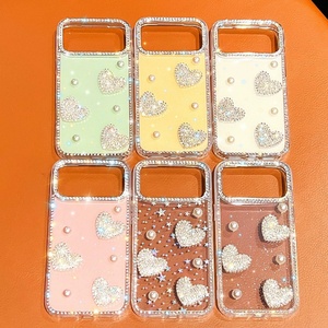 เคสโทรศัพท์มือถือหรูหรา ประดับกลิตเตอร์ มุก และเพชร สำหรับ iPhone 11 12 13 14 15 16 17 Pro Max 16E 17Air ป้องกันการตกกระแทก - Product Image 2