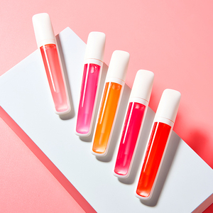 Gloss à lèvres fruité hydratant à l'huile végétale, fini miroir brillant, en stock, vente en gros, cosmétiques de beauté pour les lèvres - Product Image 1