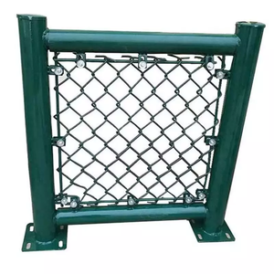 <span class=keywords><strong>PVC</strong></span> 코팅 녹색 금속 체인 링크 메쉬 농구 울타리 경기장 난간