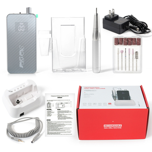 เครื่องเจาะเล็บไฟฟ้าไร้สายแบบชาร์จไฟได้60W พร้อมดอกสว่านสำหรับเล็บ - Product Image 6