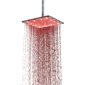 10 inch Bathroom Single Red Color LED Best Rainfall Shower