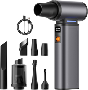 Aspirapolvere per Auto 2-in-1 con Ventilatore Turbo e Soffiatore d'Aria, Motore Brushless 130000RPM, Potenza di Aspirazione 5000Pa, Strumento di Pulizia Portatile - Product Image 1